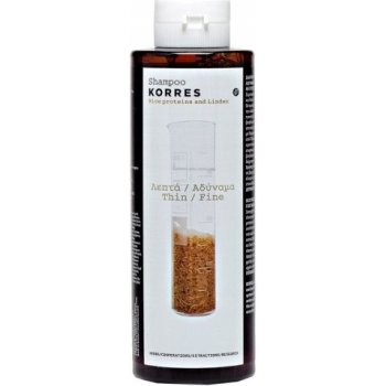 Korres Hair Rice proteins and Linden šampon pro jemné vlasy 250 ml