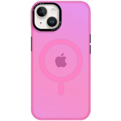 Pouzdro AppleKing měňavé s rámečkem kolem čoček a MagSafe iPhone 13 - růžové – Zboží Mobilmania