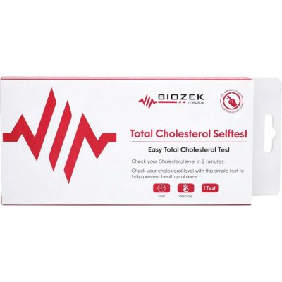 Biozek Total Cholesterol test domácí test na určení celkového cholesterolu v krvi – Sleviste.cz