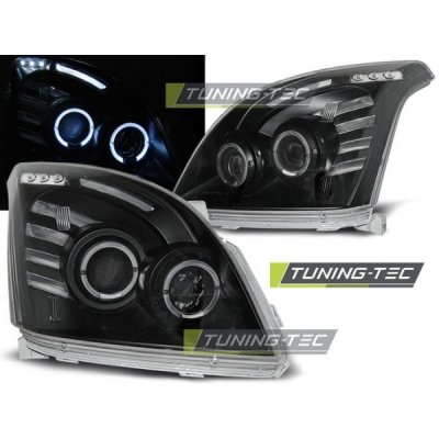 Tuning-Tec Přední čirá světla Toyota Land Cruiser 120 (2002 - 2009) - černé - Angel Eyes – Hledejceny.cz