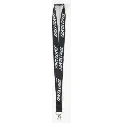Šňůrka na krk SANTA CRUZ LOGO LANYARD Black – Zboží Dáma