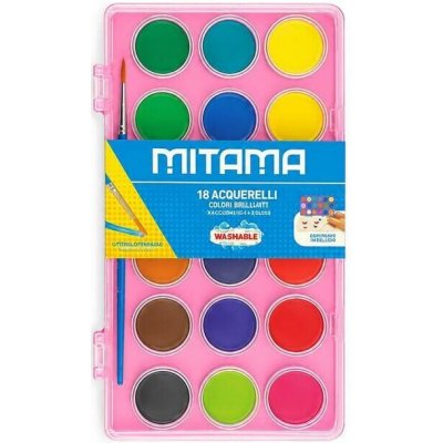 Mitama vodové barvy 18 barev 2,9 cm růžová – Hledejceny.cz
