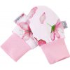 Kojenecká rukavice Little Angel Rukavice podšité kojenecké Outlast růžový motýl/růžová baby