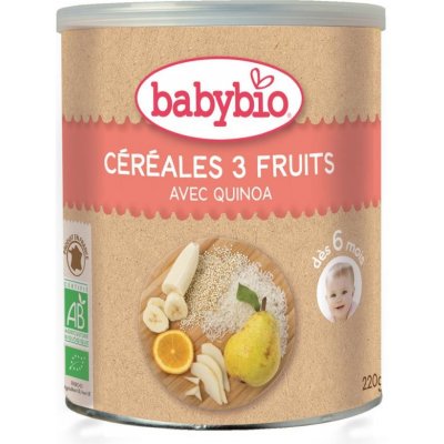 Babybio Nemléčná kaše rýžová s ovocem 220 g – Zboží Dáma