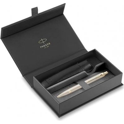 Parker 1502/3292956 Royal IM Monochrome Champagne sada dárková sada kuličkové tužky v kazetě s pouzdrem – Zboží Dáma