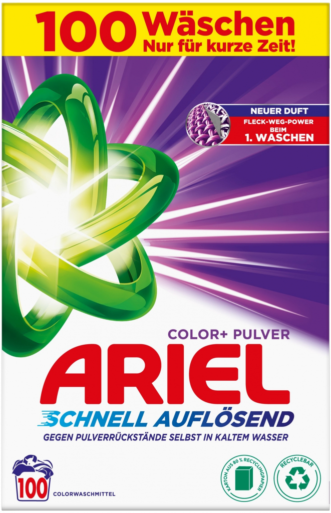 Ariel Color prášek na praní barevného prádla 6,5 kg 100 PD