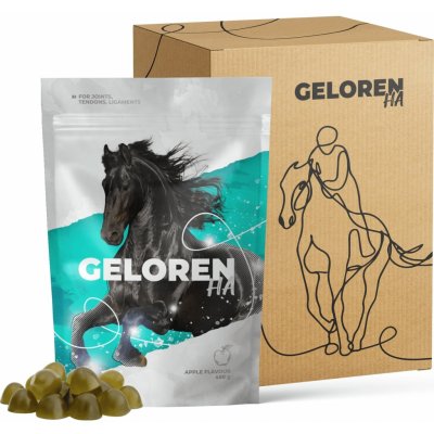 Geloren Horse HA unikátní doplňková směs, ovocné želé pro koně na klouby 1350g (3 sáčky po 450g)