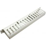 VALUE 19' vyvazovací panel 1U kovový s krytkou průchozí 40 x 40 mm černý 26.99.0304 – Zboží Mobilmania
