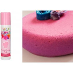 FunCakes Růžový sprej Velvet efekt samet 100 ml