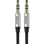 Baseus Yiven Audio kabel mini jack 3,5 mm AUX, 1 m (černo-stříbrný) – Zboží Mobilmania