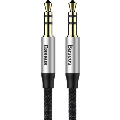 Baseus Yiven Audio kabel mini jack 3,5 mm AUX, 1 m (černo-stříbrný) – Zboží Mobilmania