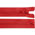 Prima-obchod Zip kostěný No 5 dělitelný 2 jezdce / dvoucestný 80 cm bundový, barva 148 červená – Zboží Mobilmania