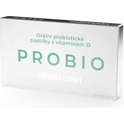 Herbai HERBADENT PROBIO Orální probiotické pastilky s vitamínem D 20 ks – Hledejceny.cz