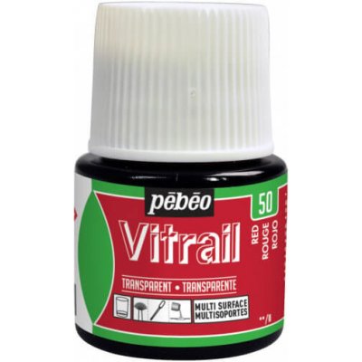 Pebero Barva na sklo Vitrail 45 ml Red – Hledejceny.cz