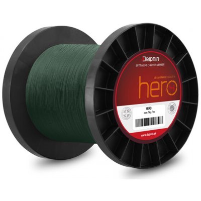 Delphin šňůra HERO zelená 1000m 0,30mm 45lb – Hledejceny.cz