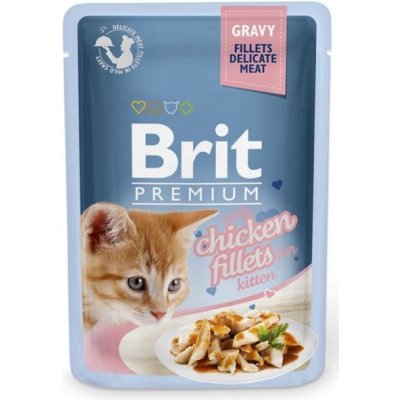 Samohýl Premium Cat Delicate Fillets in Gravy with Chicken for Kitten 85 g – Zboží Mobilmania
