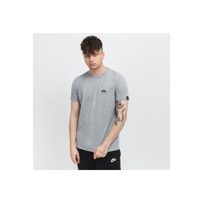 Alpha Industries Basic T Small Logo 188505-17 Šedá – Zboží Mobilmania