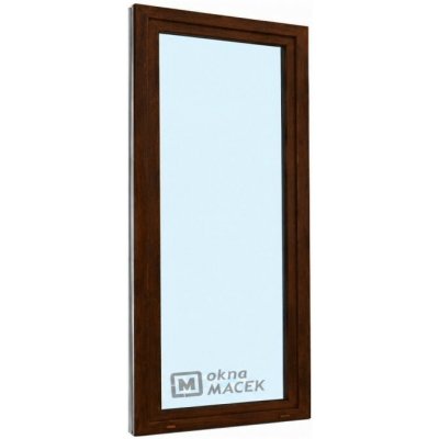 Kömmerling balkonové dveře 70 AD OS pravé tmavý dub/bílá 80 x 210 cm jednostranná klika + madýlko + PVC rám – Hledejceny.cz