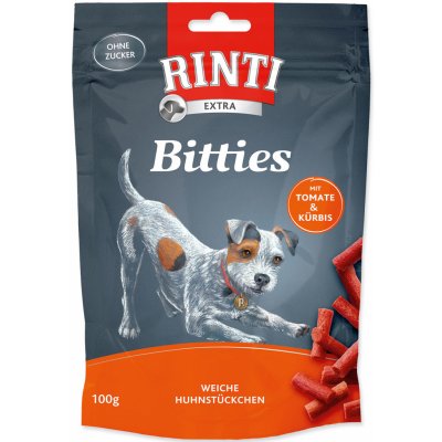 Finnern Rinti Dog Extra Snacks Mini Bits rajče a dýně 100 g – Zbozi.Blesk.cz