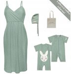 Moniel letní souprava do porodnice pro maminku a miminko mintová – Zboží Dáma