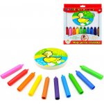 Teddies Pastelky do vany Moje první zvířátka 10 ks s houbičkou v krabičce MPZ – Sleviste.cz