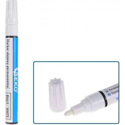 Geko Označovač na pneumatiky - voděodolný, olejový marker bílý G29025 – Zboží Mobilmania