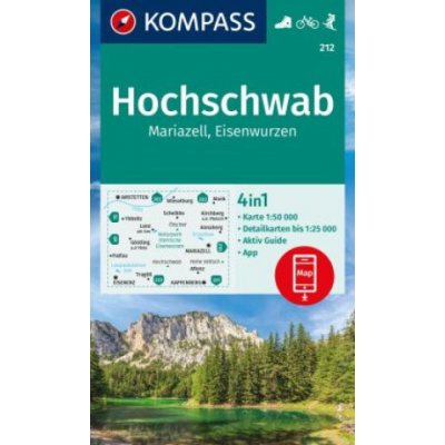 Hochschwab, Mariazell, Eisenwurzen Kompass - 212 - turistická mapa – Hledejceny.cz