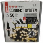 Emos D2CW03 50 LED Profi problikávající rampouchy 3 m venkovní teplá bílá časovač – Zboží Mobilmania