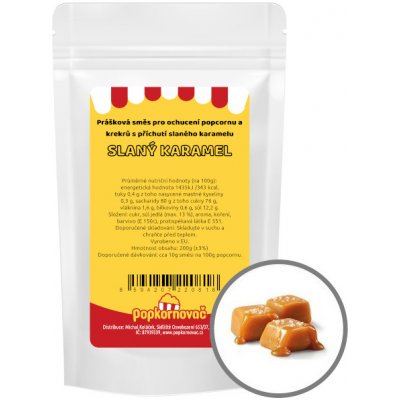 Popkornovač.cz Popcorn příchuť Slaný karamel 200 g – Zboží Dáma
