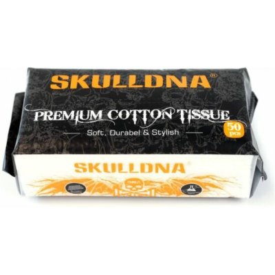 SKULLDNA prémiové 100 % bavlněné ubrousky, 50 ks – Hledejceny.cz