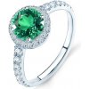 Prsteny Savicki zásnubní prsten This is Love bílé zlato smaragd diamanty TIL 2 SZM B