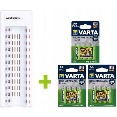 OXE Battery Charger AA + 12 ks AA 2100mAh 572008 – Zbozi.Blesk.cz