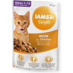 Iams Kitten kuře v omáčce 85 g – Hledejceny.cz