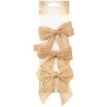 Anděl Jutová mašle - 9 cm - 3 ks - 2818 – Zboží Mobilmania