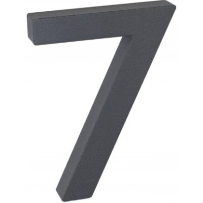 Domovní číslo - 7, ANTRACIT 3D, 100 mm RICHTER CZECH RN.100LV.7.AL.AM.3D – Hledejceny.cz