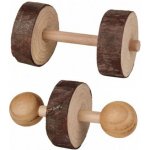 Trixie dřevěné činky pro hlodavce 2 ks 4,5 x 9 cm – Zboží Mobilmania