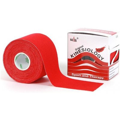 Nasara Original Kinesiology Tape červená 5cm x 5m – Zbozi.Blesk.cz