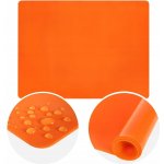ORION Vál silikonový na těsto 40 x 30 cm, oranžový – Zboží Dáma