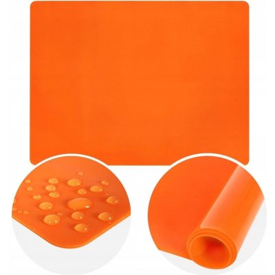ORION Vál silikonový na těsto 40 x 30 cm, oranžový – Zboží Dáma