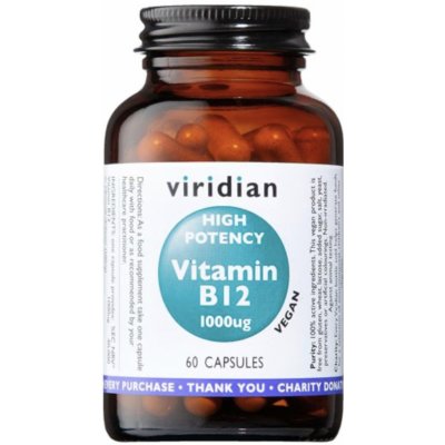 Viridian High Potency Vitamin B12 1000 ug 60 kapslí – Hledejceny.cz