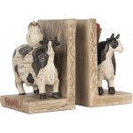 Clayre & Eef 2ks zarážka na knihy zdobená krávami Famili - 17*10*14 cm – Hledejceny.cz