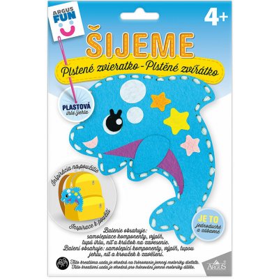 ARGUS Kreativní tvoření šijeme plstěné zvířátko delfín 19110020 – Sleviste.cz