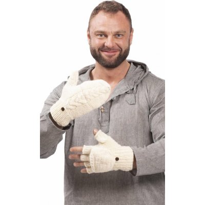 Vlněné převlékací rukavice natur I. – Hledejceny.cz