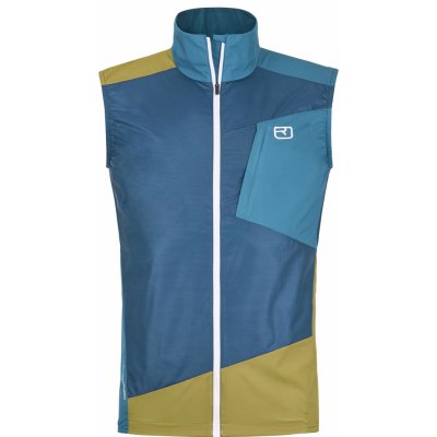 Ortovox vesta Windbreaker Vest Men's 2024 petrol blue – Zboží Dáma