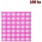 Wimex ubrousky 1V KARO červené 100ks 33x33cm – Zbozi.Blesk.cz