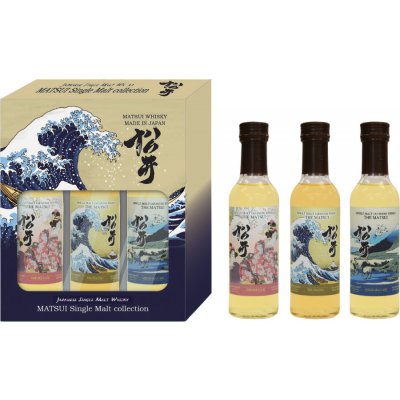 Matsui Japanese whisky 48% 3 x 0,2 l (set)