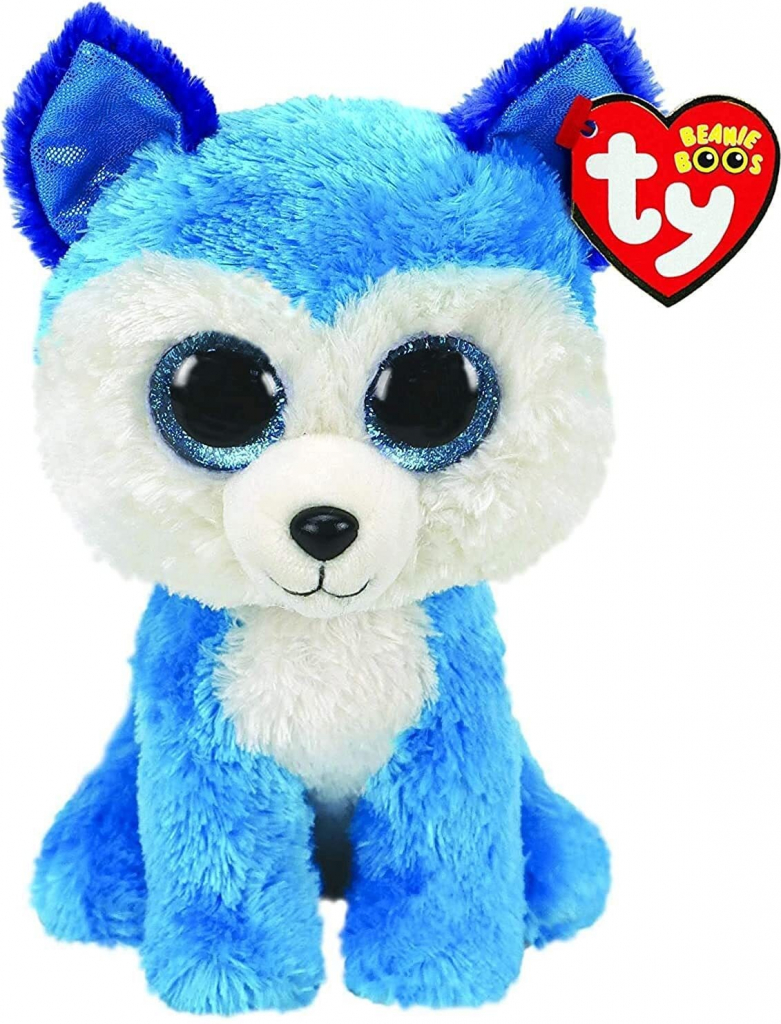 Beanie Boos Prince modrý husky 15 cm