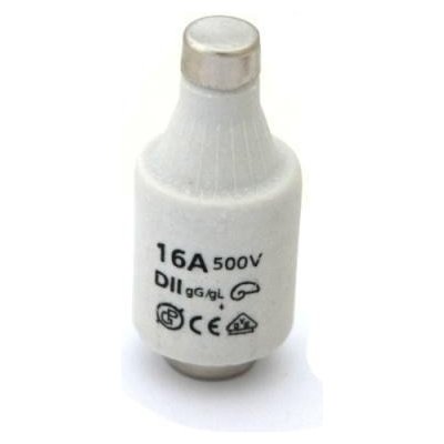 Pojistka patronová keramická DII 16A gG/gL pomalá – Zboží Mobilmania