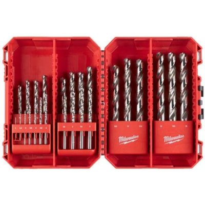 Milwaukee 4932493870 Vrtáky HSS-G do kovu pr. 1 ÷ 13 mm Red Hex Shockwave TiN (Sada 25 ks) – Zboží Mobilmania