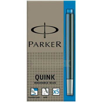 Parker 1502/0150383 inkoustové bombičky Parker, omyvatelné modrý 5 ks